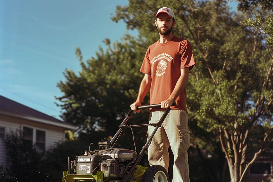 self-propelled push mower